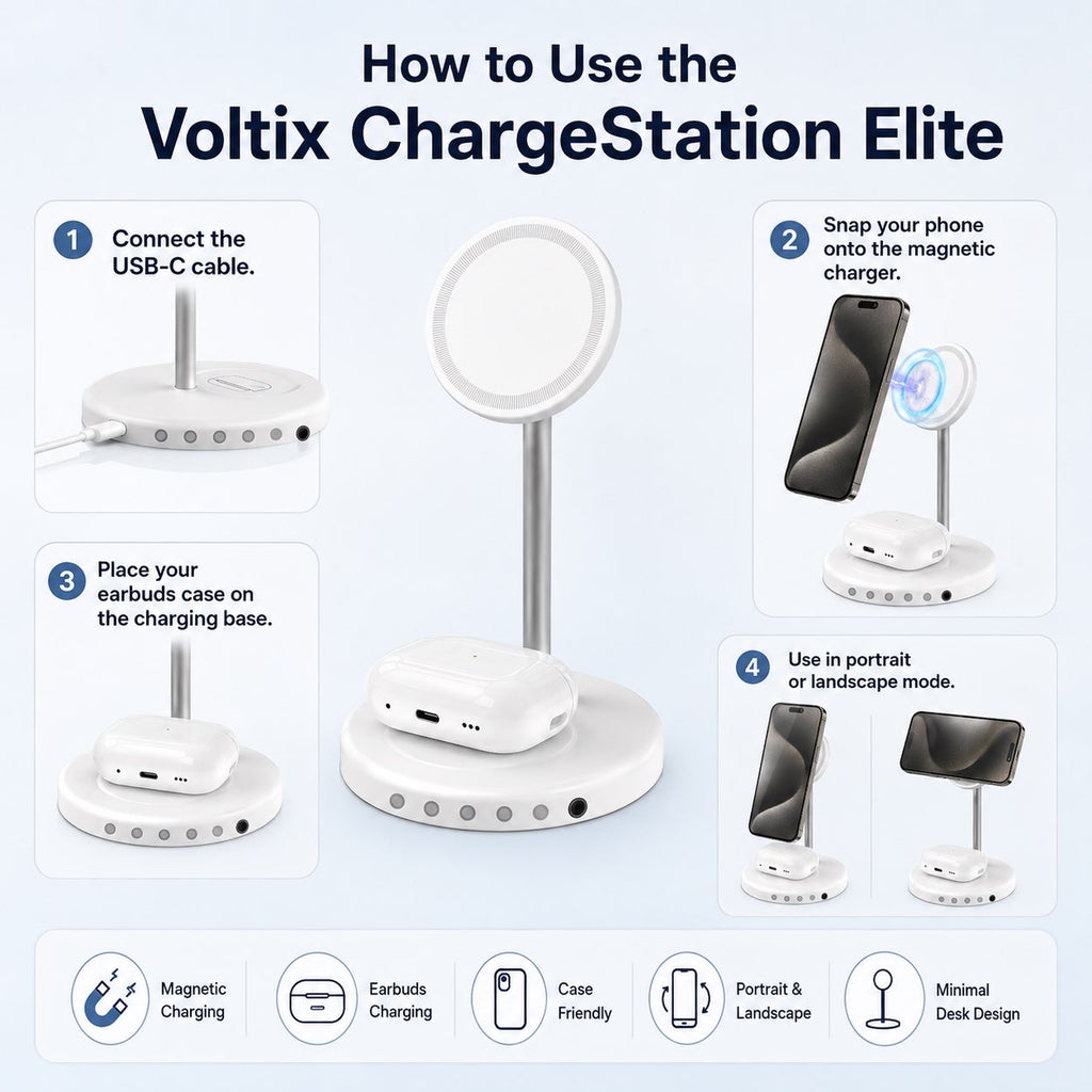 Voltix ChargeStation Elite charging dock — product photo 4