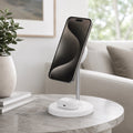 Voltix ChargeStation Elite 3-in-1 magnetic wireless charging dock with phone watch and earbuds