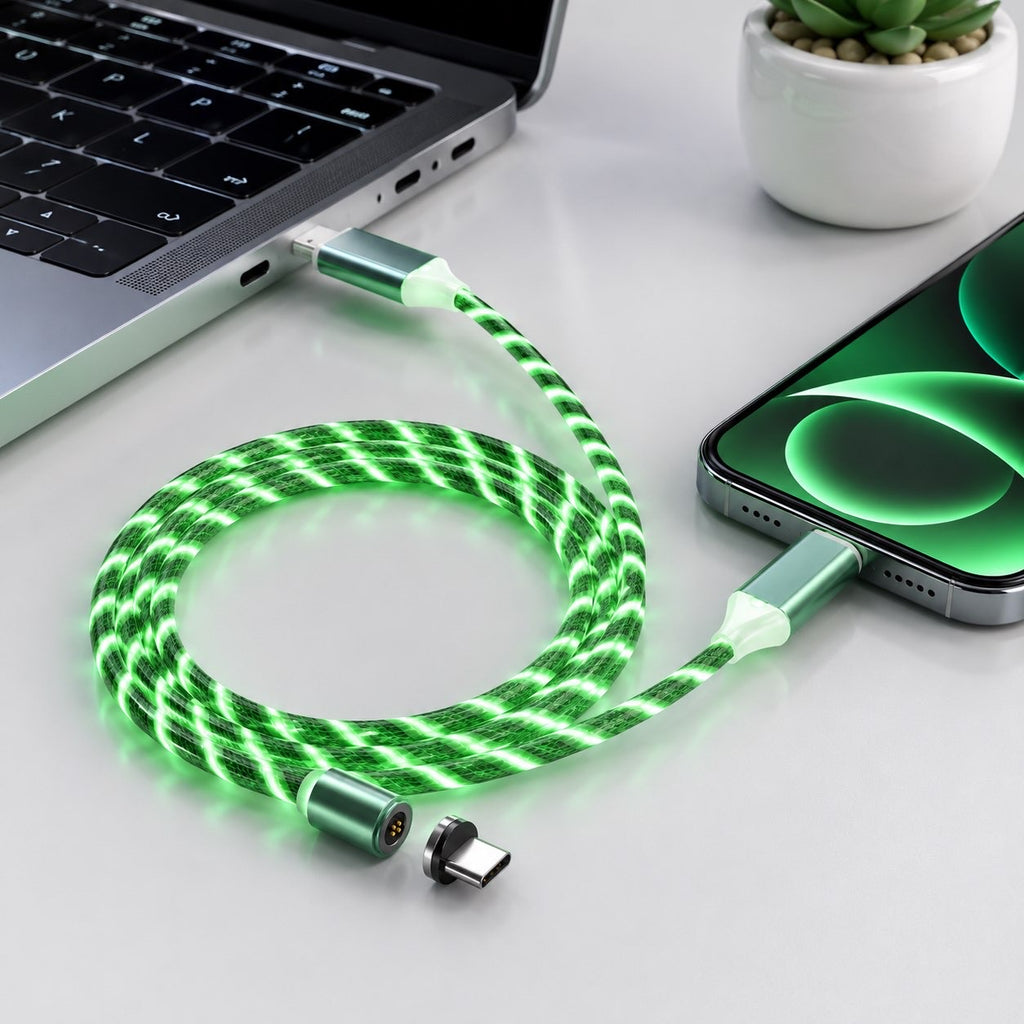 Voltix FlexCharge™ – Magnetic LED Charging Cable