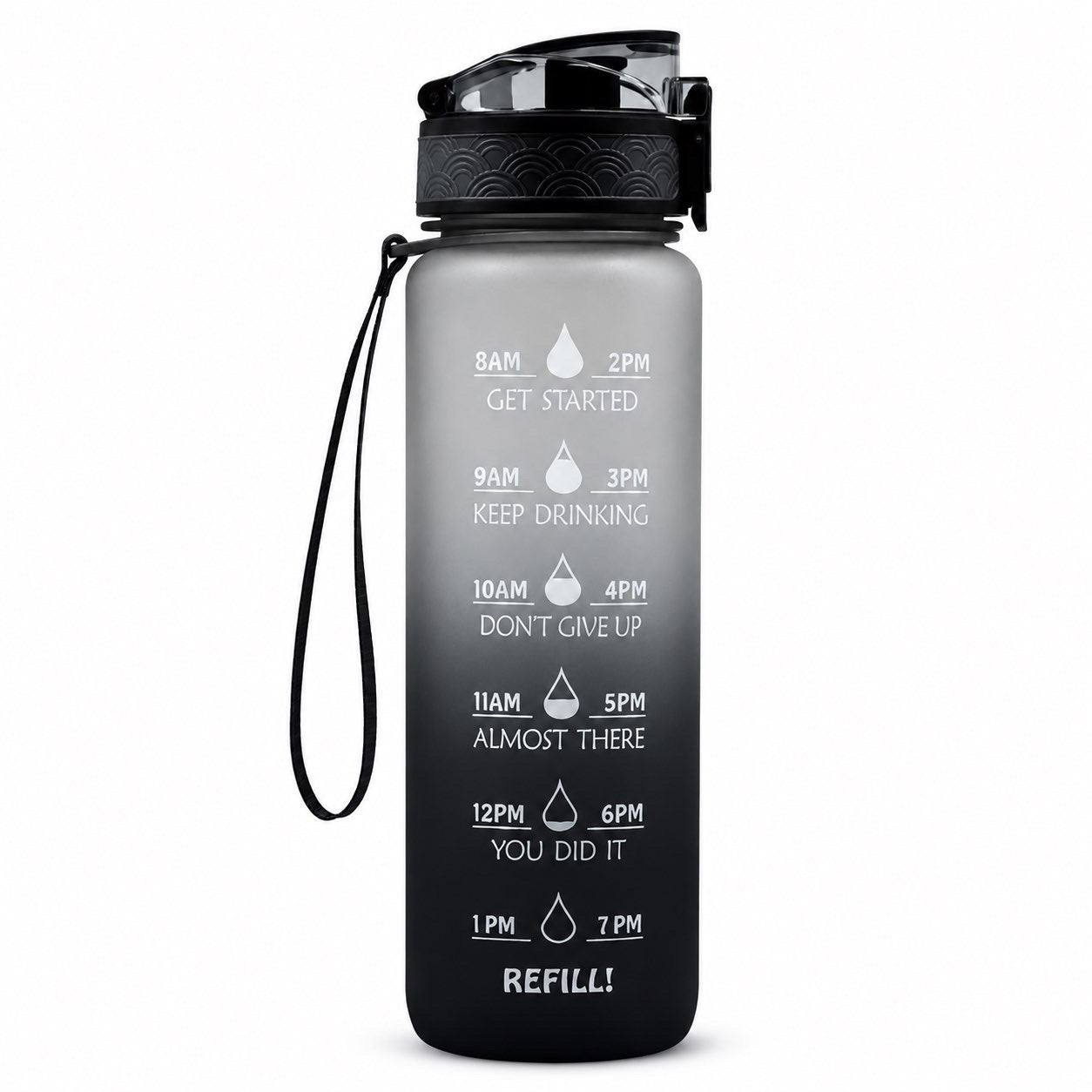 Bouteille d'hydratation Voltix™ (Bouteille d'eau Tritan 1L)