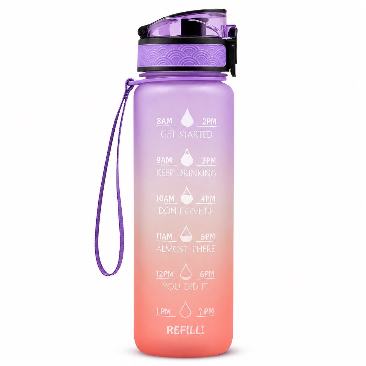Bouteille d'hydratation Voltix™ (Bouteille d'eau Tritan 1L)