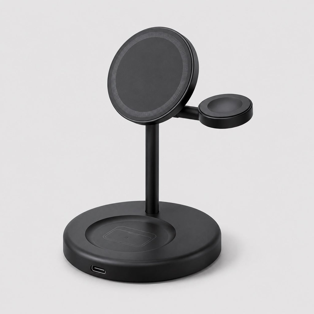 Station de recharge magnétique sans fil 3-en-1 Voltix™ ChargeStation Elite