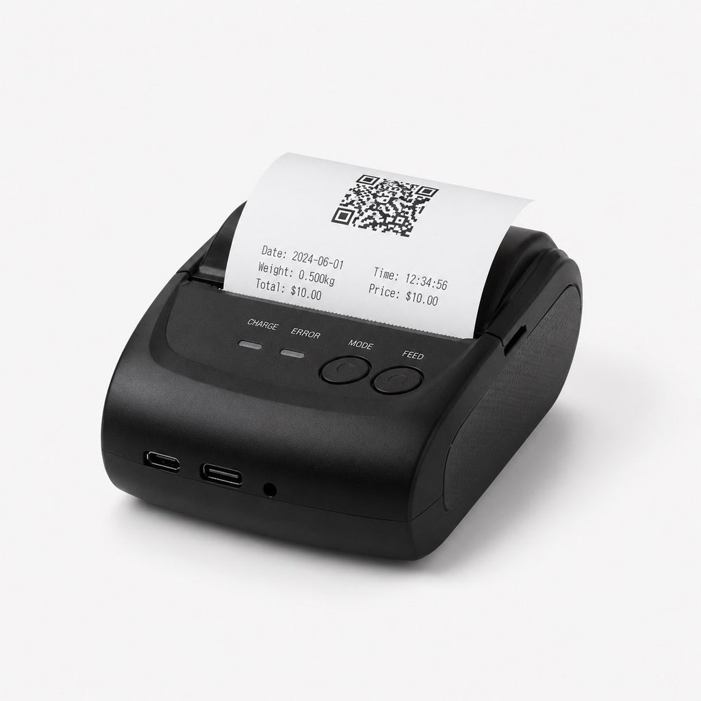 Voltix PocketOffice portable wireless printer printing a document