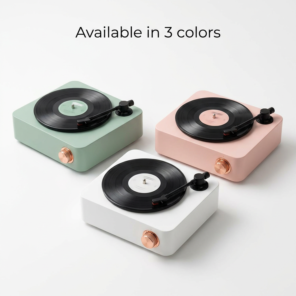 Voltix RetroSound available in 3 colors - mint, pink, white