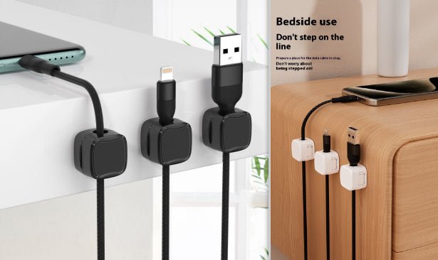 Voltix™ CableTidy — Magnetic Adhesive Cable Organizer - Voltix
