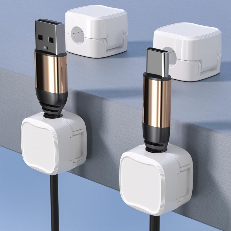 Voltix™ CableTidy — Magnetic Adhesive Cable Organizer - Voltix