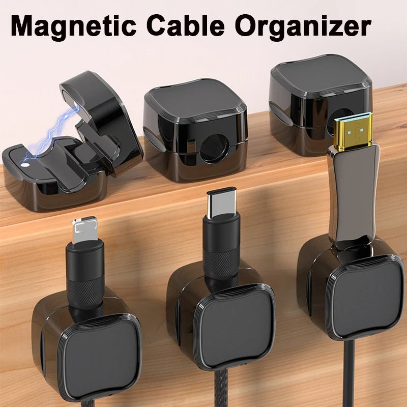 Voltix™ CableTidy — Magnetic Adhesive Cable Organizer - Voltix
