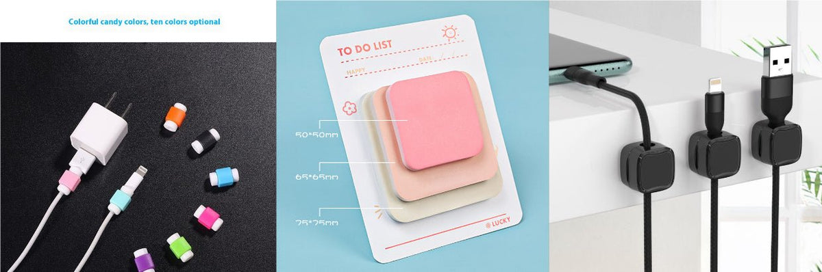 Voltix™ CableTidy — Magnetic Adhesive Cable Organizer - Voltix
