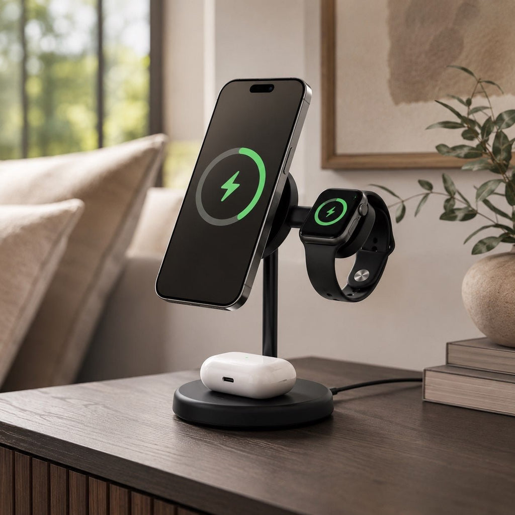 Voltix™ ChargeStation Elite — 3-in-1 Magnetic Wireless Charging Dock - Voltix