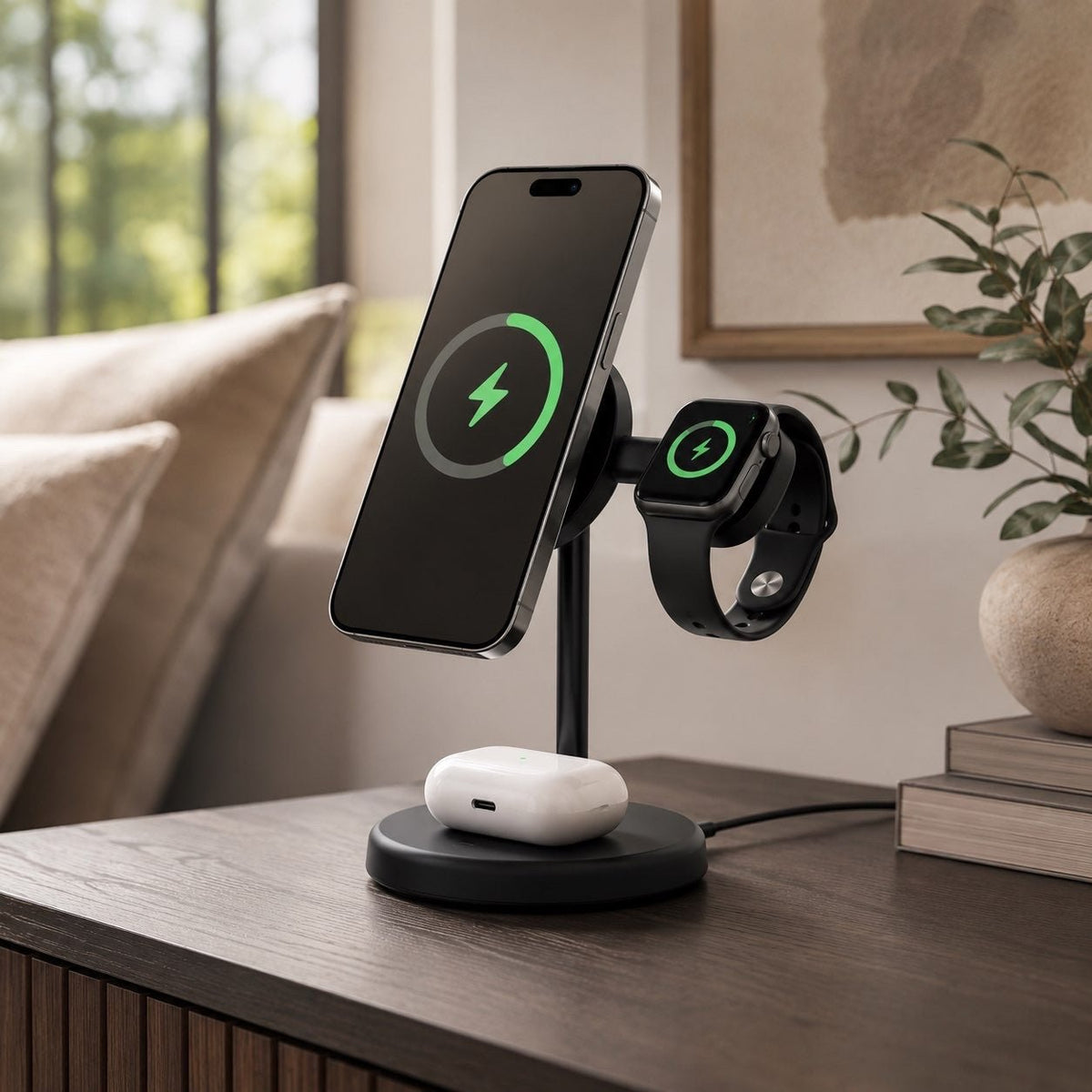 Voltix™ ChargeStation Elite — 3-in-1 Magnetic Wireless Charging Dock - Voltix