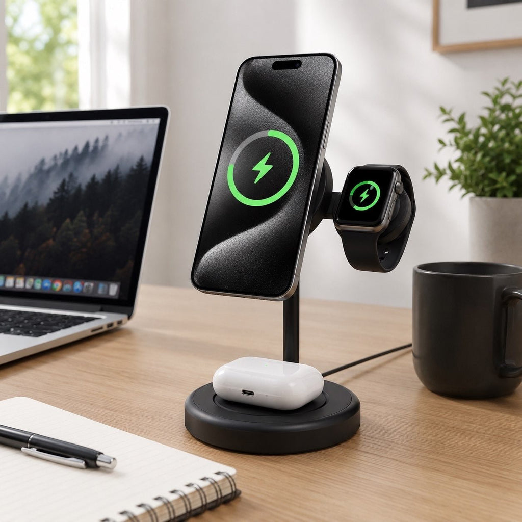 Voltix™ ChargeStation Elite — 3-in-1 Magnetic Wireless Charging Dock - Voltix