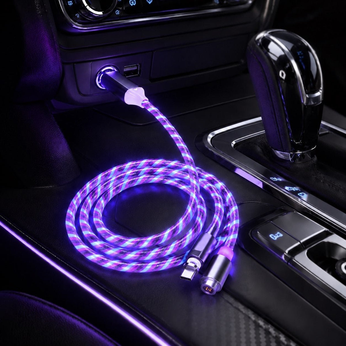 Voltix FlexCharge™ — Magnetic LED Charging Cable - Voltix