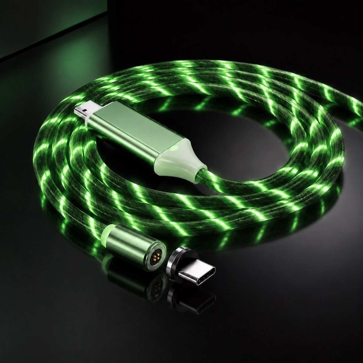 Voltix FlexCharge™ — Magnetic LED Charging Cable - Voltix