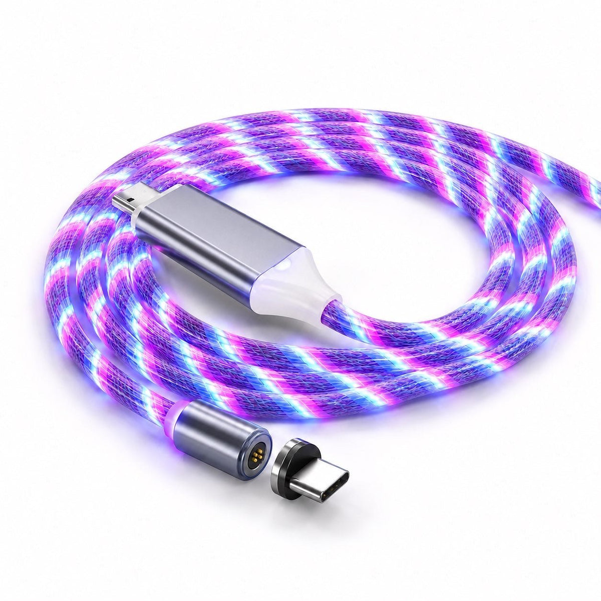 Voltix FlexCharge™ — Magnetic LED Charging Cable - Voltix