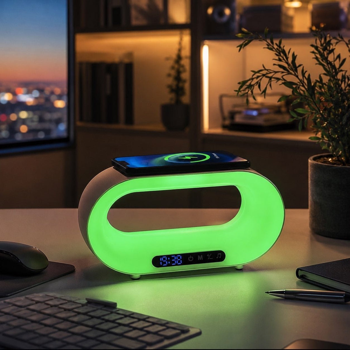 Voltix GlowClock™ — RGB Alarm Clock & Wireless Charger - Voltix