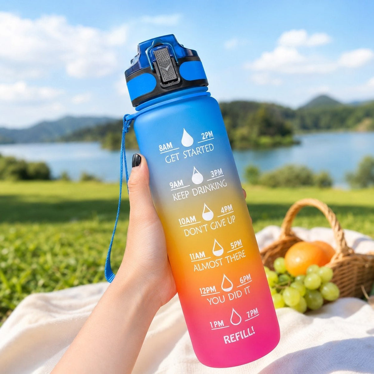 Voltix™ Hydration Bottle (1L Tritan Water Bottle) - Voltix