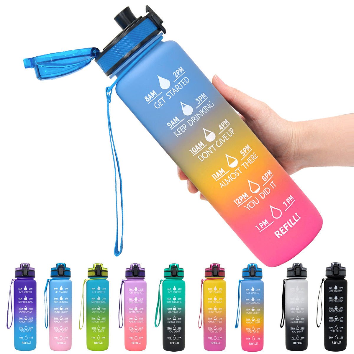 Voltix™ Hydration Bottle (1L Tritan Water Bottle) - Voltix