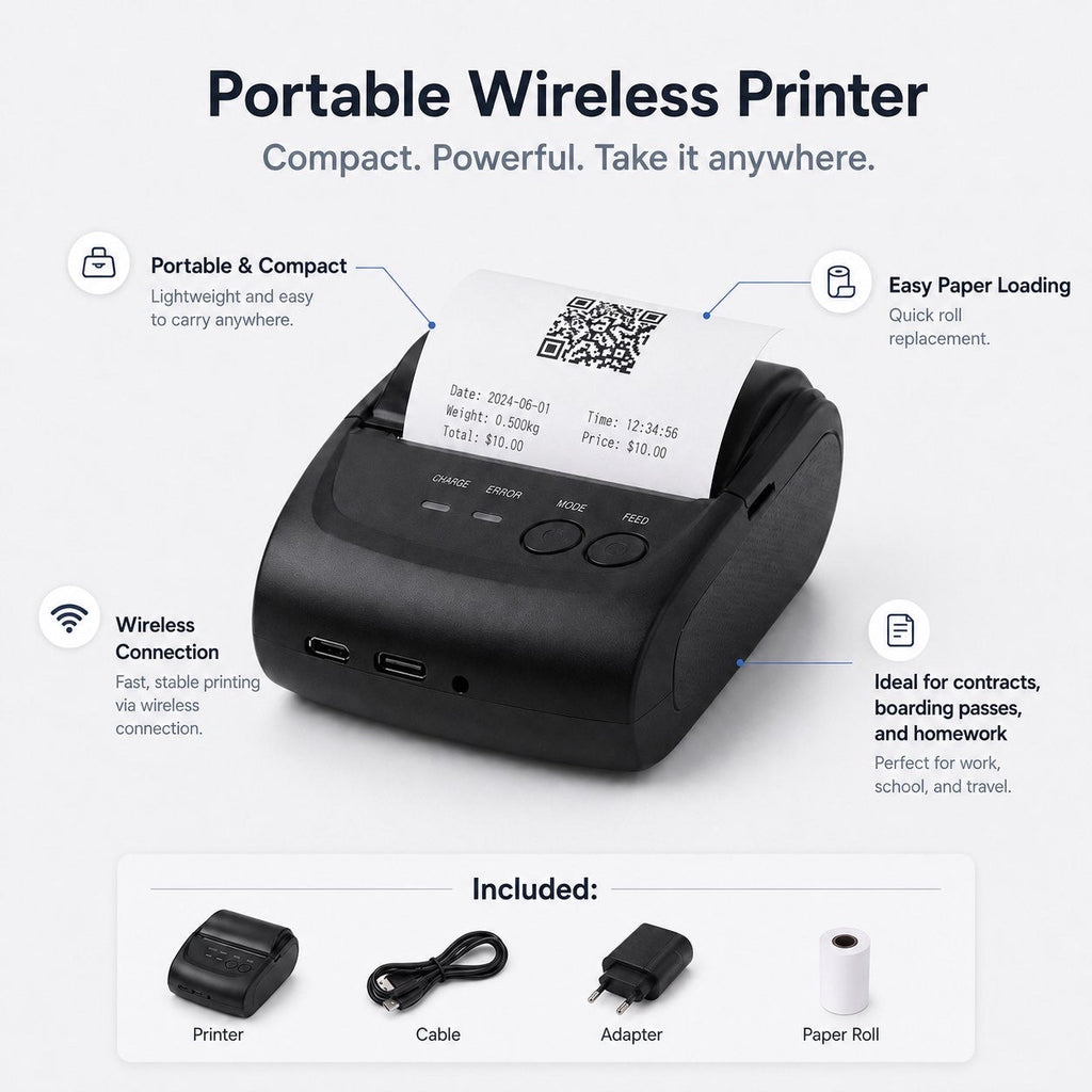 Voltix™ PocketOffice — Portable Wireless Printer - Voltix