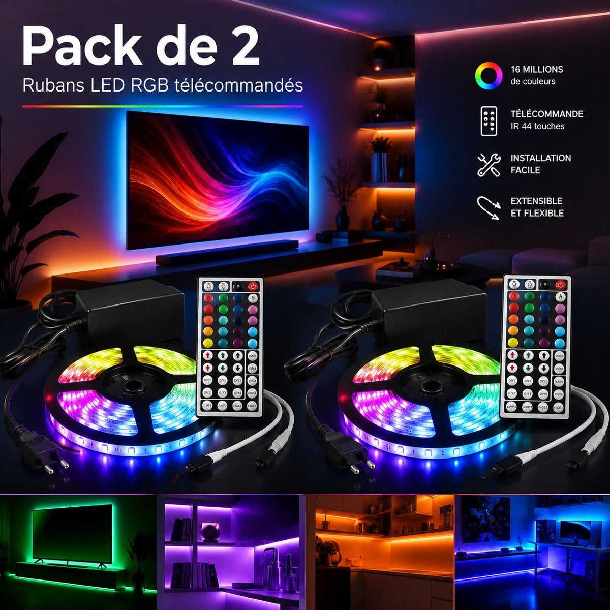 Voltix RGB Strip™ — Smart LED Light Strip - Voltix