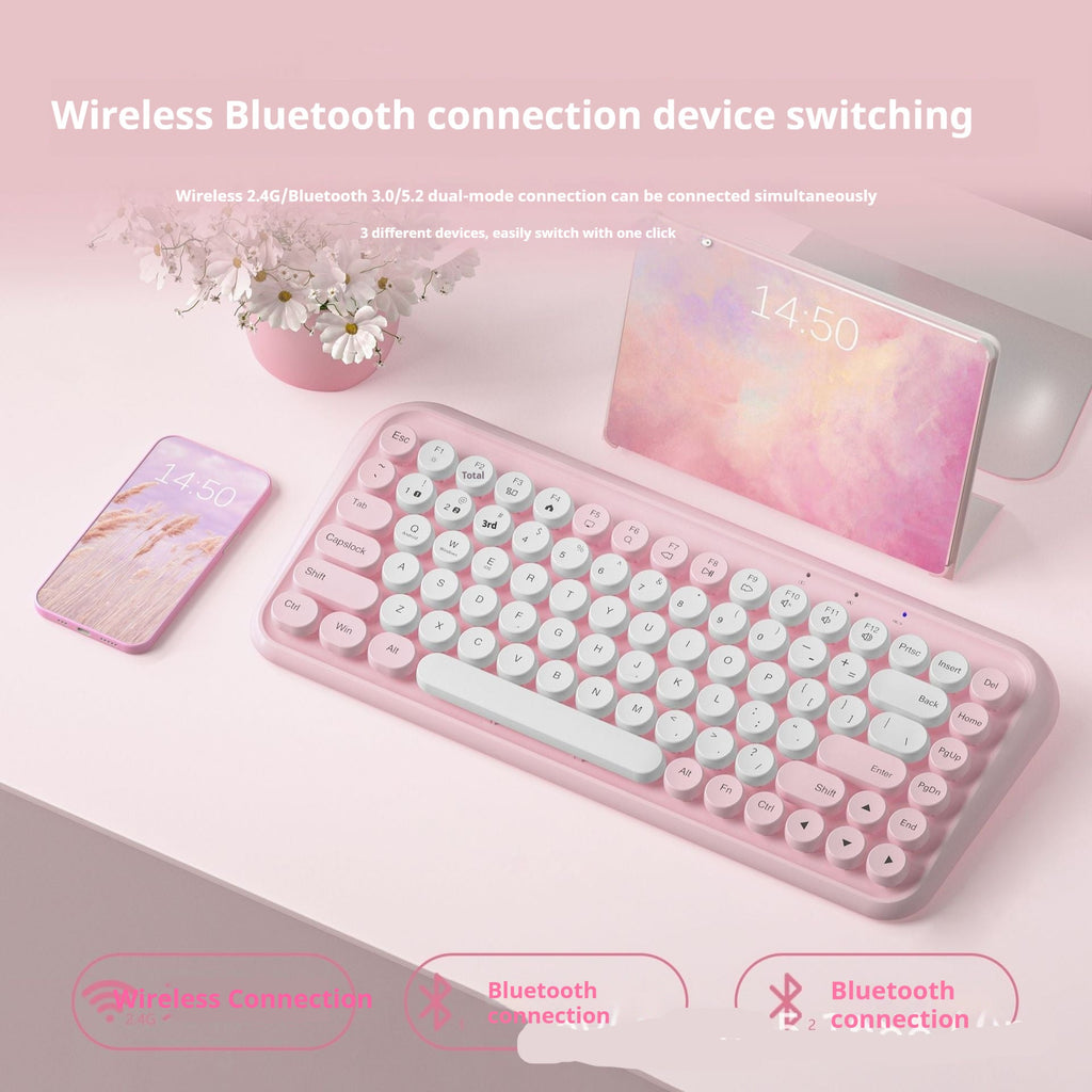 Voltix™ SilentType — Dual-Mode Wireless Bluetooth Keyboard - Voltix