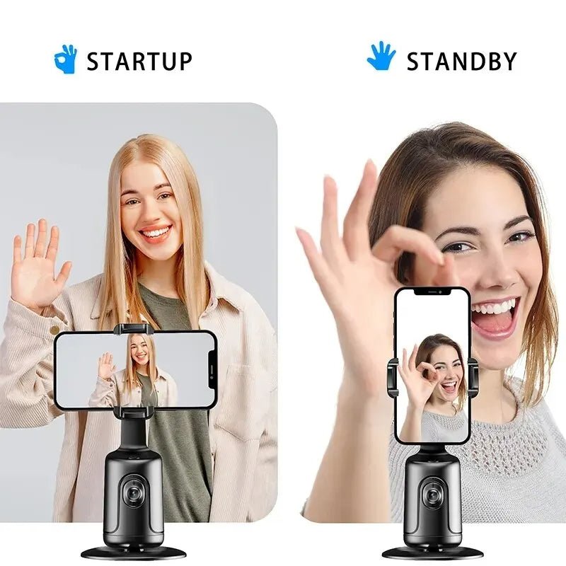 Voltix™ TrackPro AI — Smart 360° Face Tracking Phone Holder - Voltix